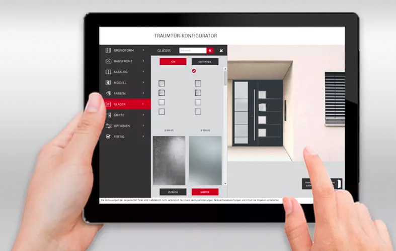 Traumtür-Konfigurator von der SNT Tischlerei